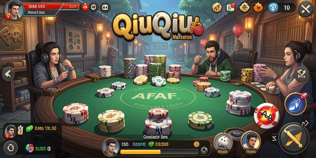 Screenshot AFAF menampilkan gameplay QiuQiu yang menarik.