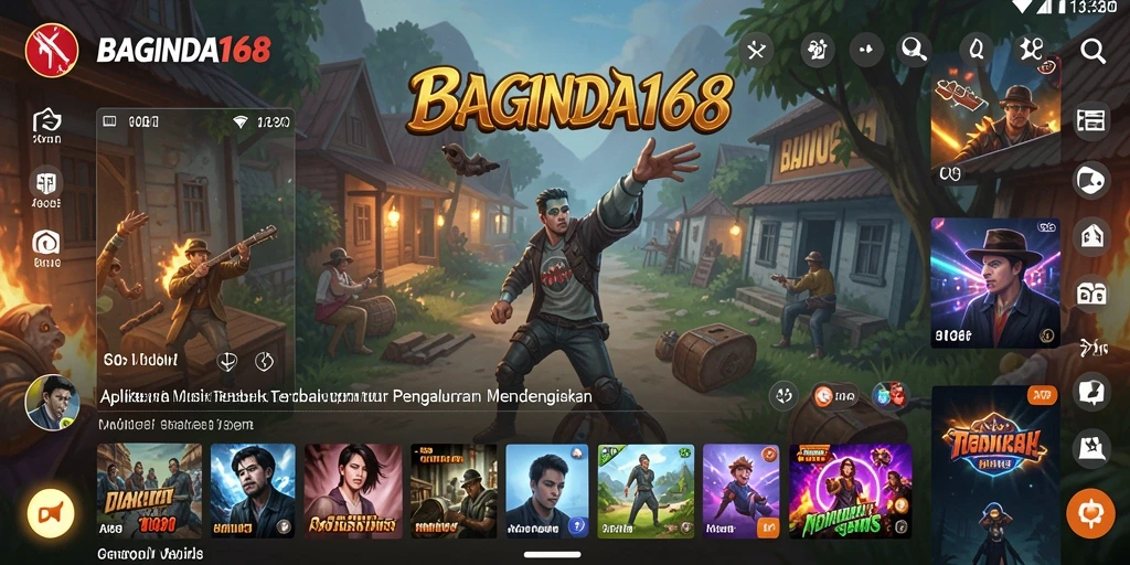 Tampilan gameplay BAGINDA168 yang menarik dengan berbagai pilihan musik.