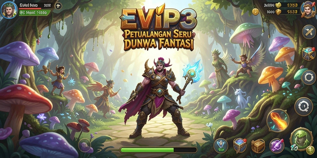 Screenshot gameplay EVIP3 yang menampilkan petualangan mendebarkan.
