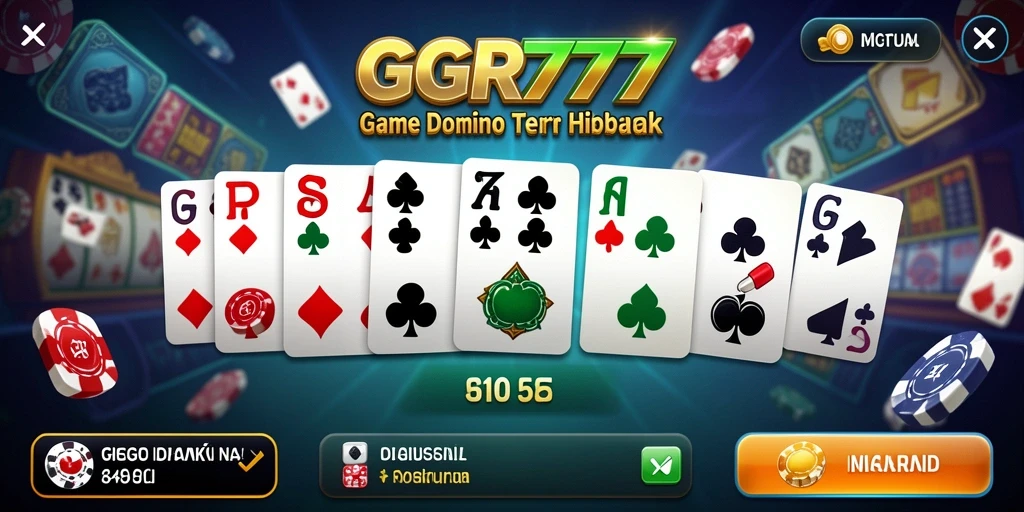 Screenshot gameplay GGR777 yang menunjukkan aksi Domino yang seru.