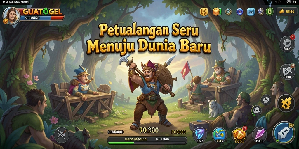 Tampilan gameplay GUATOGEL yang memukau dengan aksi petualangan seru.