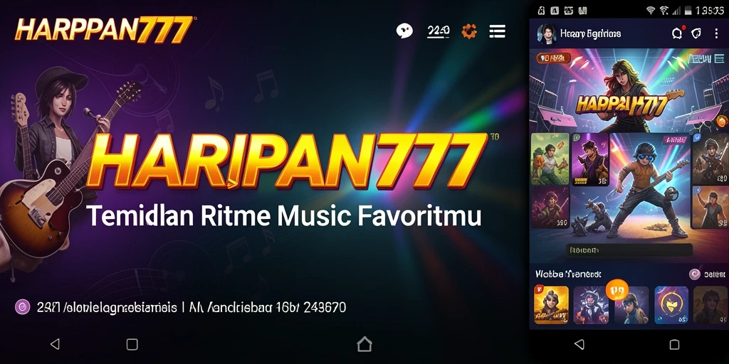 Tampak gameplay seru dalam HARAPAN777 yang menggabungkan musik dan permainan.