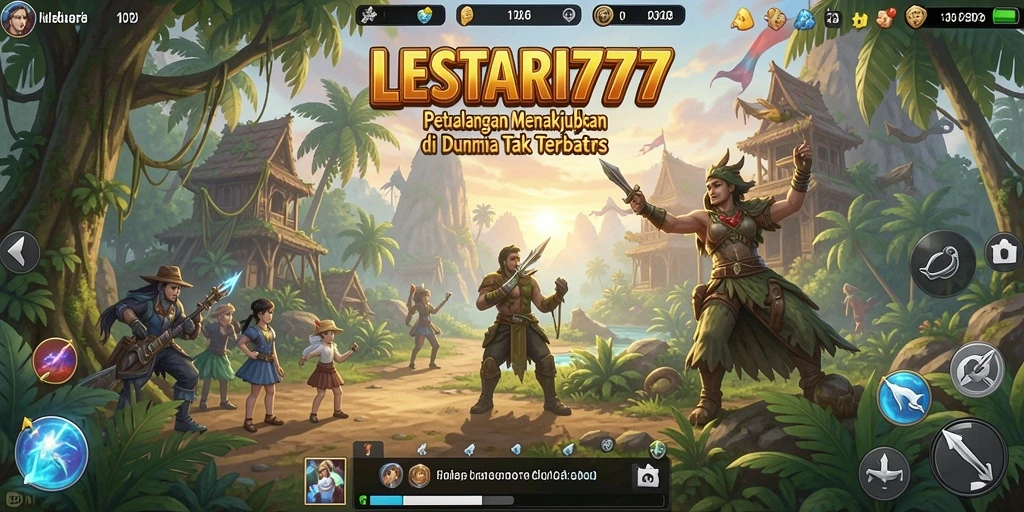 Tampilan gameplay LESTARI777 yang penuh aksi dan petualangan.