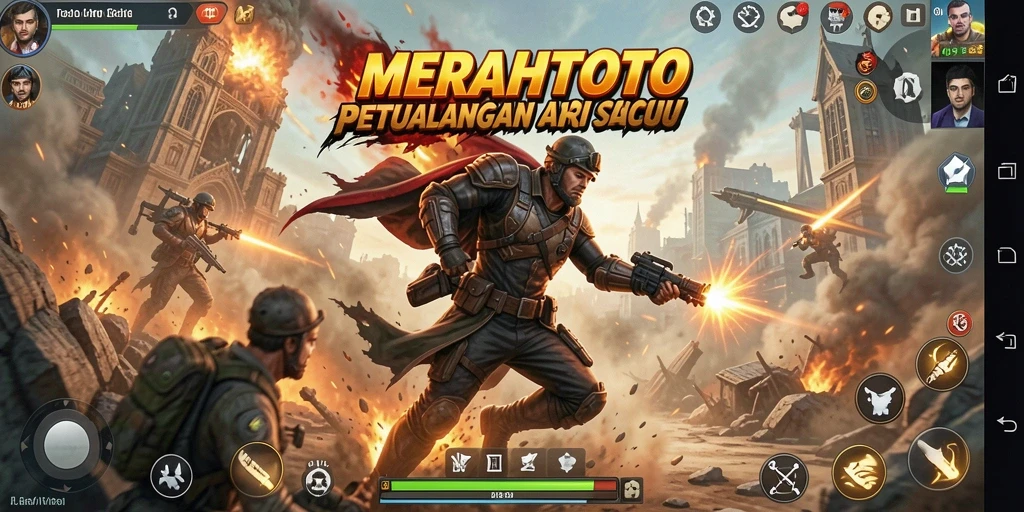 Tampilan seru dari gameplay action MERAHTOTO yang mendebarkan.