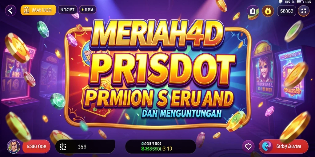 Tampilan gameplay MERIAH4D dengan berbagai tema slot yang menarik.