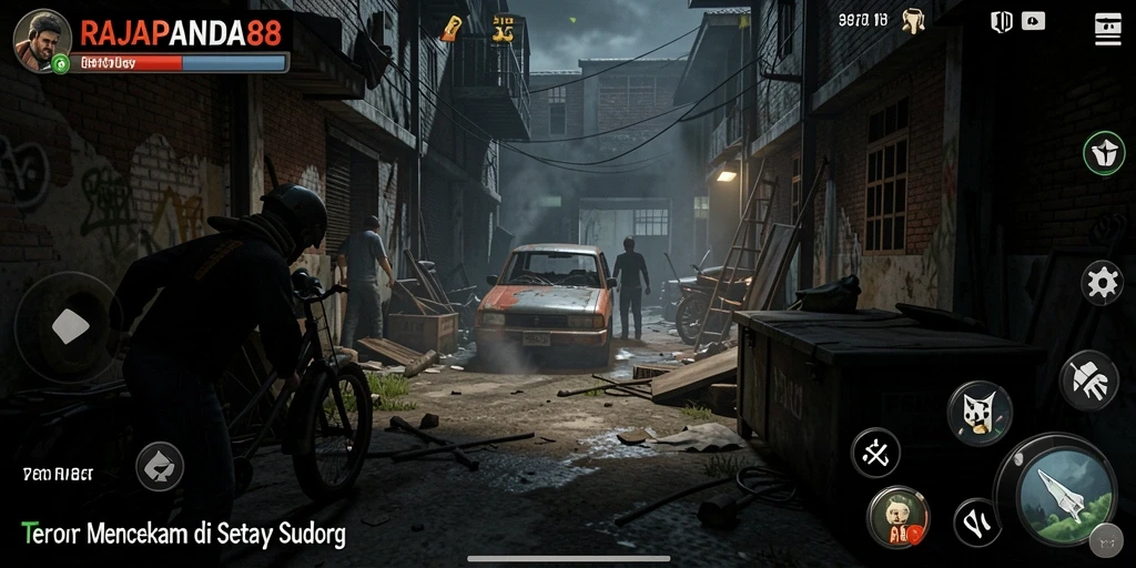 Screenshot menampilkan gameplay menegangkan dari RAJAPANDA88.