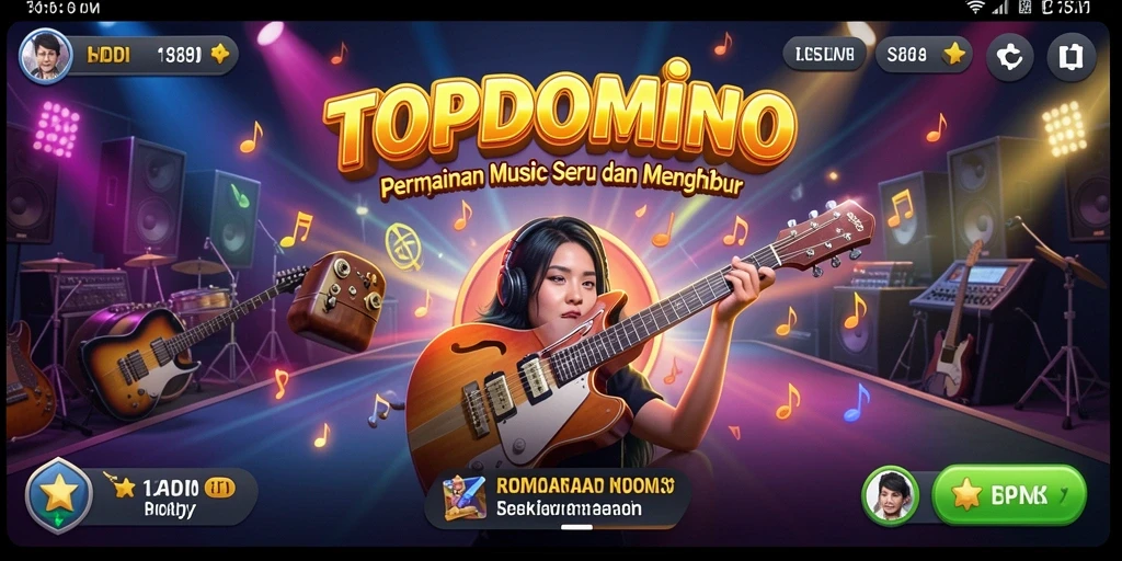 Screenshot gameplay TOPDOMINO yang seru dan menantang.