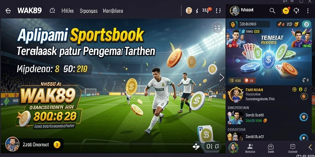 Tampilan gameplay menarik dari WAK89 saat memasang taruhan.